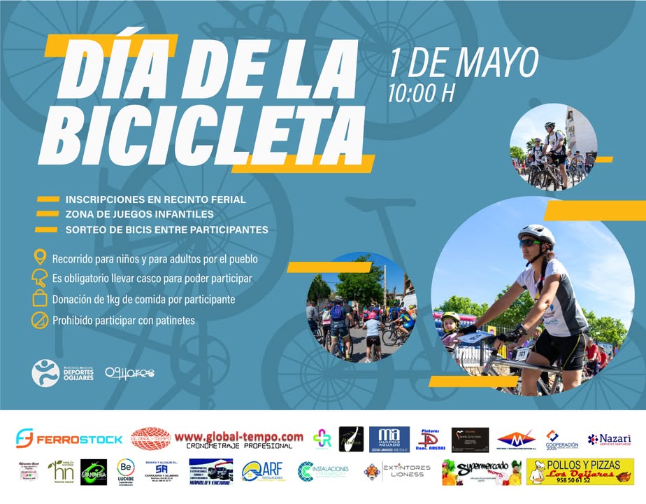 🚴Dia de la bicicleta solidaria🚴
🚨🚨 ¡¡HOY!! 🚨🚨
Recorreremos el pueblo en rutas para adultos y para niñ@s. Tenemos preparado muchas ... 🚴Dia de la bicicleta solidaria🚴
🚨🚨 ¡¡HOY!! 🚨🚨
Recorreremos el pueblo en rutas para adultos y para niñ@s. Tenemos preparado muchas ...