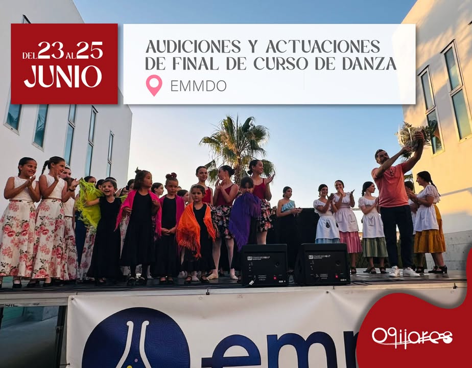 💃 Audiciones y Actuaciones de final de curso del alumnado de danza  
  
Del 23 al 25 de junio, el alumnado de danza de la Escuela Municipal de Mús...
