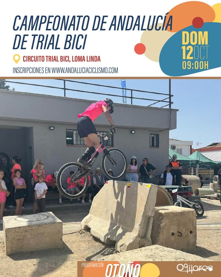 🚴‍♂️ ¡Este domingo 12 de octubre tenemos una cita con el deporte en Ogíjares!  
Llega el Campeonato de Andalucía de Trial Bici 🏆  
  
📍 Lugar: C...
