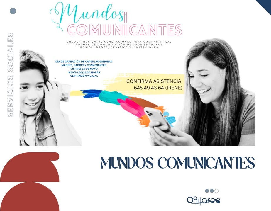 🎙️ Mundos Comunicantes  
 Encuentros entre generaciones para compartir cómo nos comunicamos según la edad: posibilidades, retos y límites.  
  
📅 ...