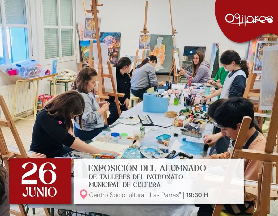 🎨 Exposición final de curso de los talleres del Patronato Municipal de Cultura  
  
🖌️ El próximo 26 de junio, podremos disfrutar de la gran expos...