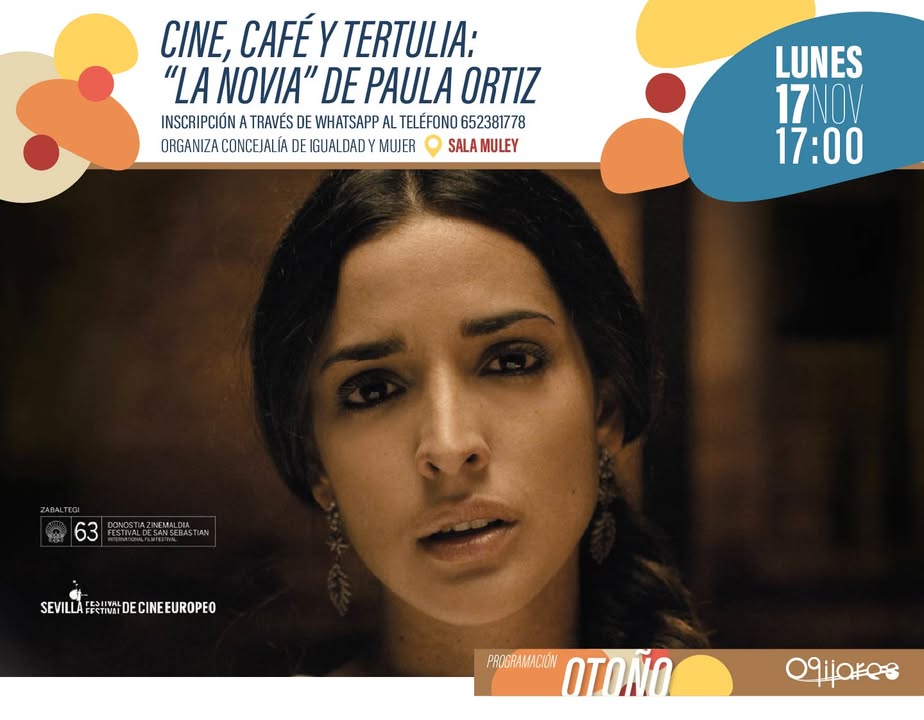 🎬 Lunes de Cine en Ogíjares ☕🎥  
  
Disfruta de una tarde de cine, café y tertulia con la proyección de “La novia” de Paula Ortiz.  
  
🗓 Lunes ...