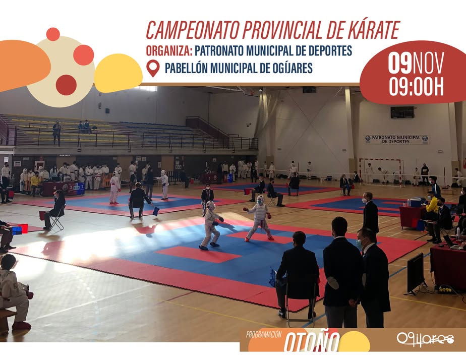🥋 CAMPEONATO PROVINCIAL DE KÁRATE EN OGÍJARES 🥇  
  
Este domingo, el Pabellón Municipal de Ogíjares se convierte en el epicentro del kárate gran...
