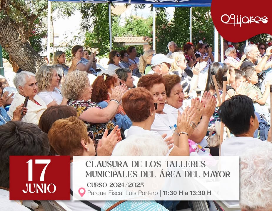 👵🎉 Clausura de los talleres del Área del Mayor – Curso 24/25
Nuestros mayores cierran el curso por todo lo alto. Te invitamos a la clausura ... 👵🎉 Clausura de los talleres del Área del Mayor – Curso 24/25
Nuestros mayores cierran el curso por todo lo alto. Te invitamos a la clausura ...