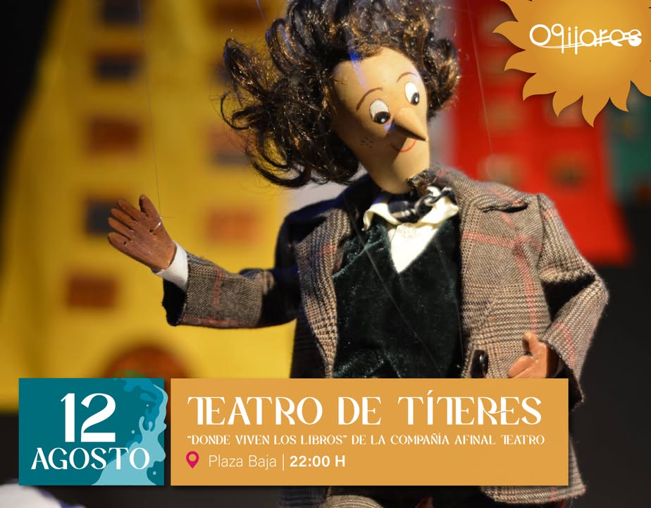 🎭 Teatro de Títeres en Ogíjares  
  
Una noche mágica para toda la familia con la obra "Donde viven los libros", de la compañía Afinal Teatro. ¡Dé...