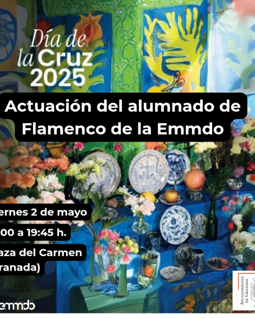 Te ofrecemos dos citas para disfrutar de las cruces con nuestro alumnado de Danza. En Granada: 🗓️ Viernes 2 de mayo 🕛...