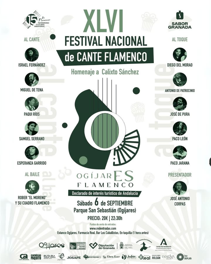 🎶 Queda poco tiempo para nuestro XLVI FESTIVAL NACIONAL DE CANTE FLAMENCO, una cita imprescindible declarada de Interés Turístico de Andalucía.  
...