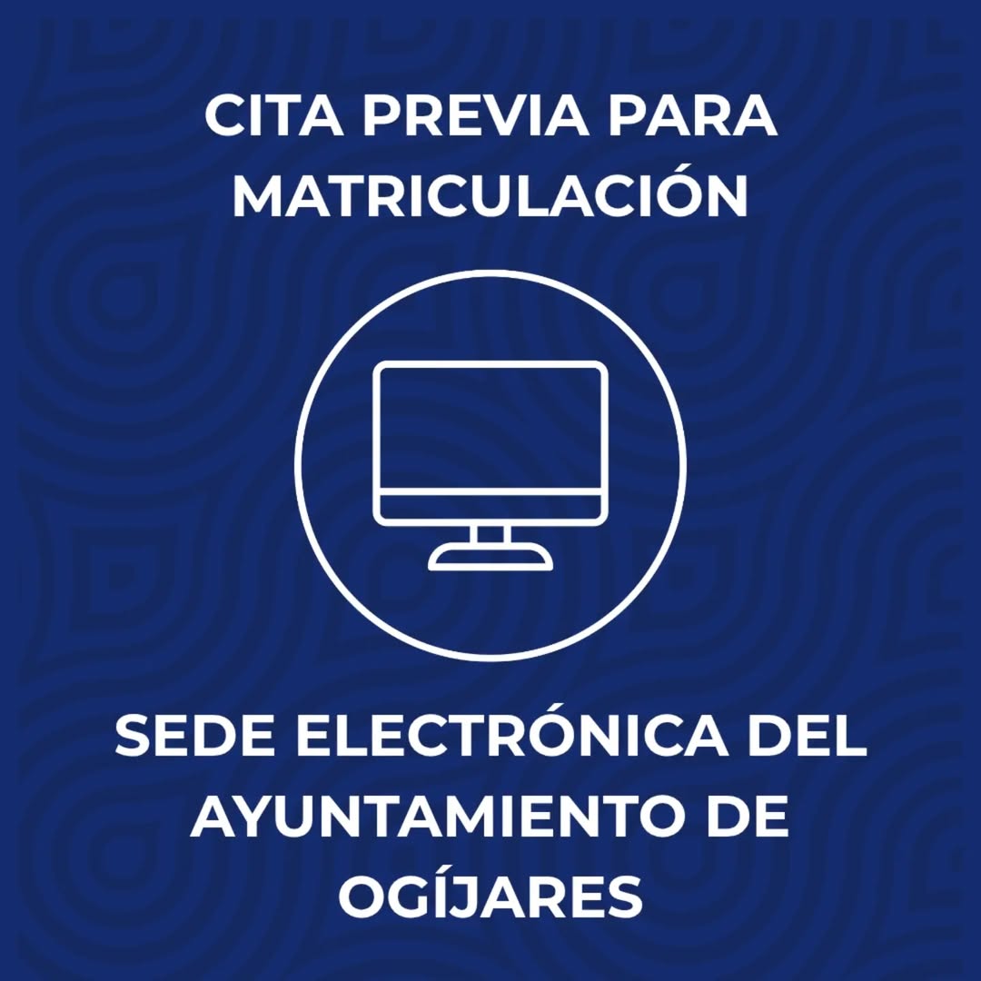 Abierto plazo de solicitud de cita previa para el periodo de matriculación del curso 26-27. 🌐Página web del ayuntamient...