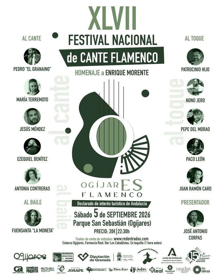 🎶 El flamenco vuelve a escribir una página importante en Ogíjares.  
  
El próximo 5 de septiembre, nuestro municipio celebra la XLVII edición del...