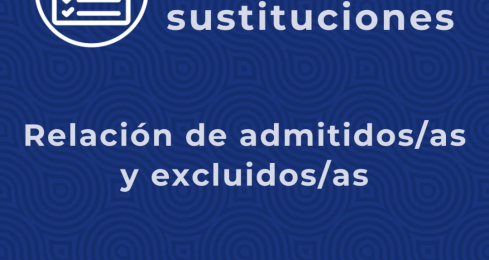 📄Publicada la relación de admitidos/...