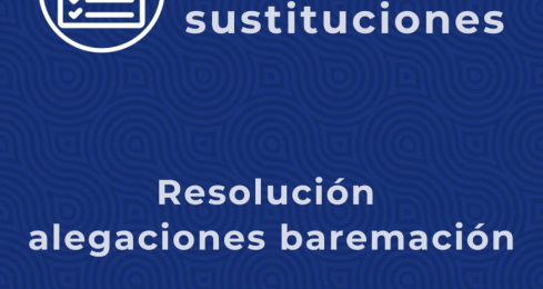 Publicada la resolución a las alegaci...