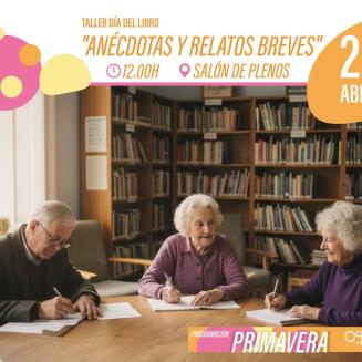 📖 Celebramos el Día del Libro en Ogíjares  
  
Presentación del libro “Anécdotas y relatos breves”, elaborado por el alumnado del taller de Psicol...