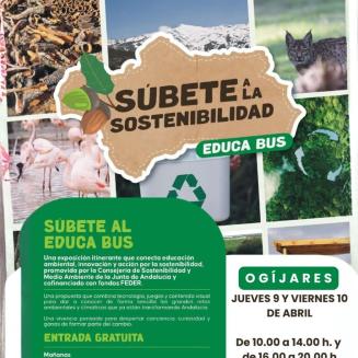 🌱 EDUCA BUS EN OGÍJARES  
  
📅 Jueves 9 y viernes 10 de abril  
🕙 De 10:00 a 14:00 h y de 16:00 a 20:00 h  
📍 Parking público (Pabellón Municip...