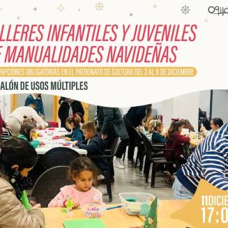 🎄✨ Creatividad, ilusión y mucha Navidad en Ogíjares ✂️⭐  
  
El jueves 11 de diciembre, a las 17:00 h en el Salón de Usos Múltiples, celebraremo...