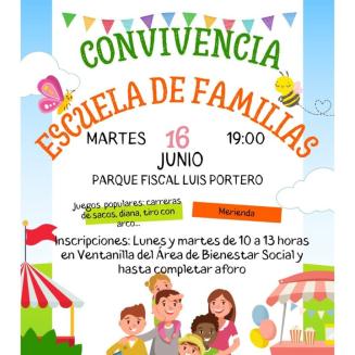 ☀️👨‍👩‍👧‍👦 Última sesión de la Escuela de Familias antes del verano, dedicada al ocio y el tiempo libre en familia. Un encuentro para compartir ...