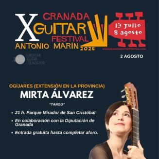 Ogíjares formará parte de la X Edición del Festival Internacional de Guitarra de Granada con la actuación de Mirta Álvarez. 🎸  
  
El 2 de agosto,...