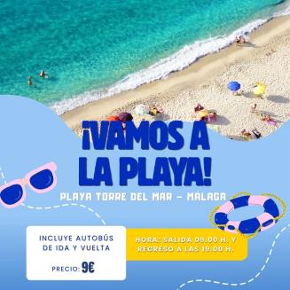 🏖️☀️ ¡Nos vamos a la playa!  
  
Especial niñ@s, jóvenes y mediana edad.  
  
Prepara el bañador, la toalla y las ganas de disfrutar, porque el pró...