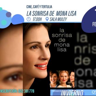 🎬☕ CINE, CAFÉ Y TERTULIA   
  
Disfruta de la película “La Sonrisa de la Mona Lisa” en una sesión especial para comentar, reflexionar y compartir...