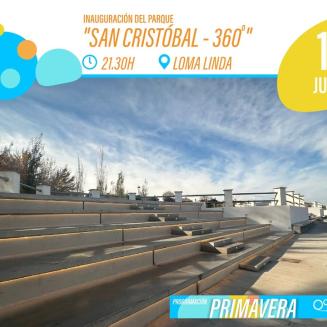 🌿Un nuevo espacio para disfrutar, compartir y vivir Ogíjares  
  
Llega la inauguración del nuevo Parque “San Cristóbal” – Panorámico 360º, un gra...