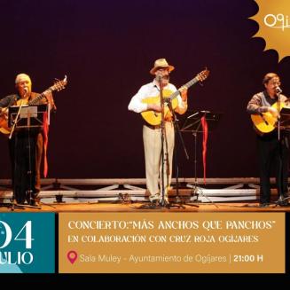 🎶 Concierto solidario: “Más Anchos que Panchos"  
  
El próximo viernes 4 de julio, te esperamos para disfrutar del concierto del grupo “Más Ancho...
