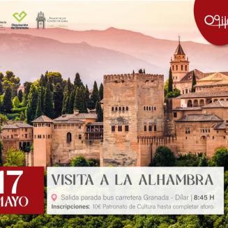 🕍 Viaje cultural a la Alhambra  
  
Redescubre uno de los lugares más emblemáticos de nuestra tierra.  
El próximo sábado 17 de mayo organizamos u...