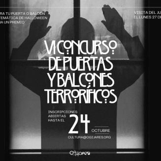 🎃 ¡Vuelve el VI Concurso de Puertas y Balcones Terroríficos de Ogíjares!  
  
Decora tu casa con el espíritu más aterrador de Halloween y particip...