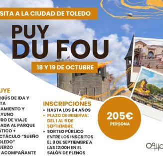 🚌✨ ¡Nos vamos de viaje a Toledo y al parque temático Puy du Fou!  
  
📅 18 y 19 de octubre  
Un plan inolvidable que incluye:  
✔️ Autobús ida y...