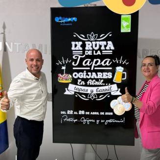 🍻 ¡IX Ruta de la Tapa de Ogíjares! “En abril… tapas y barril”  
  
Nuestro alcalde y la concejala de Comercio presentan el rutero oficial de esta ...