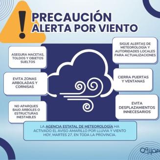 🚨 AVISO METEOROLÓGICO | FUERTES RACHAS DE VIENTO   
  
➡️ Desde el Ayuntamiento de Ogíjares informamos a la ciudadanía de que, según las prevision...