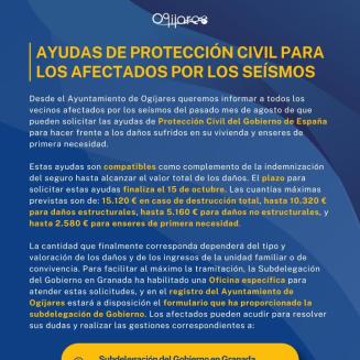 ⚠️ Las personas afectadas por los seísmos del pasado mes de agosto pueden solicitar las ayudas de Protección Civil del Gobierno de España para daño...