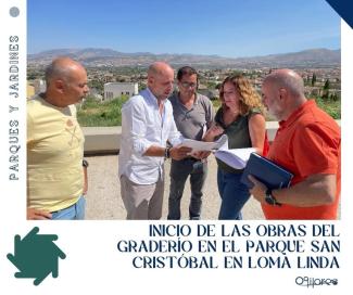 🚧 Dan comienzo las obras del graderío en el Parque San Cristóbal (Loma Linda) 🏗️🌳  
  
Una de las últimas actuaciones para culminar este maravill...