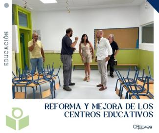📚🏫 Preparando el inicio del curso escolar  
  
El alcalde junto a la concejalía de Mantenimiento y la concejalía de Educación han visitado los ce...