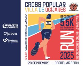 🏃‍♀️𝗖𝗿𝗼𝘀𝘀 𝗣𝗼𝗽𝘂𝗹𝗮𝗿 𝗩𝗶𝗹𝗹𝗮 𝗱𝗲 𝗢𝗴𝗶́𝗷𝗮𝗿𝗲𝘀  
  
📅 28 de Septiembre.  
⏰ Desde las 9:30h.  
📍 Salida Polideportivo Municipal de Loma Linda.  
🏃‍♂️ Di...