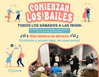 💃🕺 ¡Vuelven los bailes para nuestros mayores en Ogíjares!  
  
Organizados por el Área del Mayor, se celebrarán todos los sábados a las 19:00 h e...