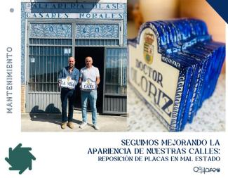 🚧 Desde el Área de Mantenimiento de Ogíjares seguimos trabajando para cuidar cada detalle de nuestro pueblo.  
Estamos reponiendo las placas de la...