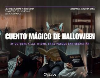 🎃 MIÉRCOLES 29 DE OCTUBRE – CUENTO MÁGICO DE HALLOWEEN 👻  
  
Prepárate para una tarde llena de misterio y diversión con Juanma Guillo, la momia ...