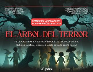 👻 ¡Atención familias! 🎃  
Por posibles chubascos y ante la incertidumbre meteorológica, los actos infantiles de Halloween previstos para hoy camb...