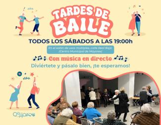 💃🕺 ¡Bailes para nuestros mayores en Ogíjares!  
  
Organizados por el Área del Mayor, se celebran todos los sábados a las 19:00 h en el Salón de ...