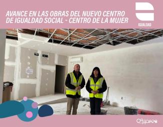 🏗️👩‍⚖️ Avanzan las obras del nuevo Centro de Igualdad Social de Ogíjares – Centro de la Mujer  
  
El Alcalde y la concejala de Igualdad han visit...