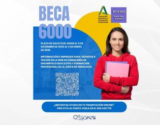 🎓✨ Abierto el plazo para solicitar la Beca 6000  
  
Ya puedes solicitar la Beca 6000 de la Junta de Andalucía, una ayuda dirigida a estudiantes ...