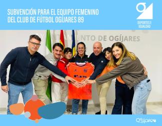 🤝⚽ Impulsando el fútbol femenino en Ogíjares ⚽🤝  
  
Hemos firmado un convenio con el Club de Fútbol Ogíjares 89 para subvencionar y potenciar ...