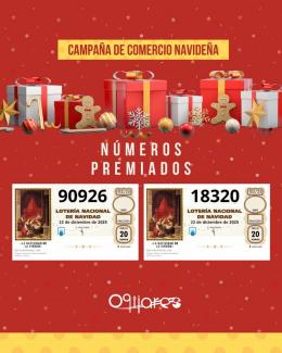 🎄🛍️ ¡Ya tenemos números premiados de la Campaña de Comercio Navideña! 🛍️🎄  
  
Los números agraciados en el sorteo han sido 90926 y 18320 🎁✨  
...
