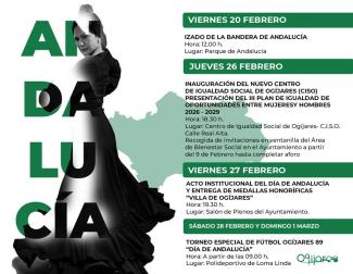 💚🤍 Especial “Andalucía Blanca y Verde” en Ogíjares 🤍💚  
  
Nuestro municipio se prepara para celebrar el Día de Andalucía con una programación ...