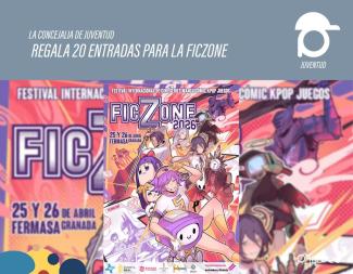 🎮✨ ¡Consigue tu entrada para FICZONE!  
  
La Concejalía de Juventud, junto con la Diputación de Granada, regalará 20 entradas para asistir el pr...