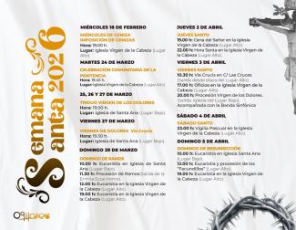 ✝️🌿Nos preparamos para vivir nuestra Semana Santa  
  
Ya puedes consultar la programación completa de la Semana Santa de Ogíjares, con todos los ...