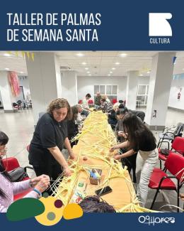 🌿 Una jornada muy especial recuperando un bonito oficio tradicional: la confección floral de las Palmas de Semana Santa 🤍  
  
El taller, organiz...