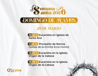 🌿 Mañana viviremos en Ogíjares nuestro Domingo de Ramos, un día muy especial cargado de tradición.  
  
📍 10:00 h Eucaristía en Santa Ana (Lugar ...