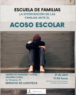 ¡¡HOY!!  
  
👨‍👩‍👧 Escuela de Familias en Ogíjares  
  
📅 Martes 21 de abril  
🕔 17:00 h  
📍 Centro de Igualdad Social de Ogíjares (C.I.S.O.)...