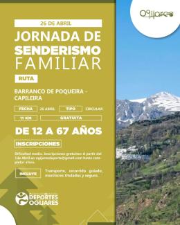 🌿 Jornada de senderismo: Barranco de Poqueira – Capileira  
  
📅 Domingo 26 de abril  
  
El Patronato Municipal de Deportes organiza una ruta de...