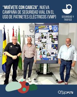 🛴 “MUÉVETE CON CABEZA”  
  
Ante el aumento del uso de vehículos de movilidad personal (VMP), más conocidos como patinetes eléctricos, por parte d...